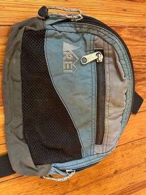 Vintage 90s REI Lode Waistpack - Gorpcore Blue Grey Fanny Pack